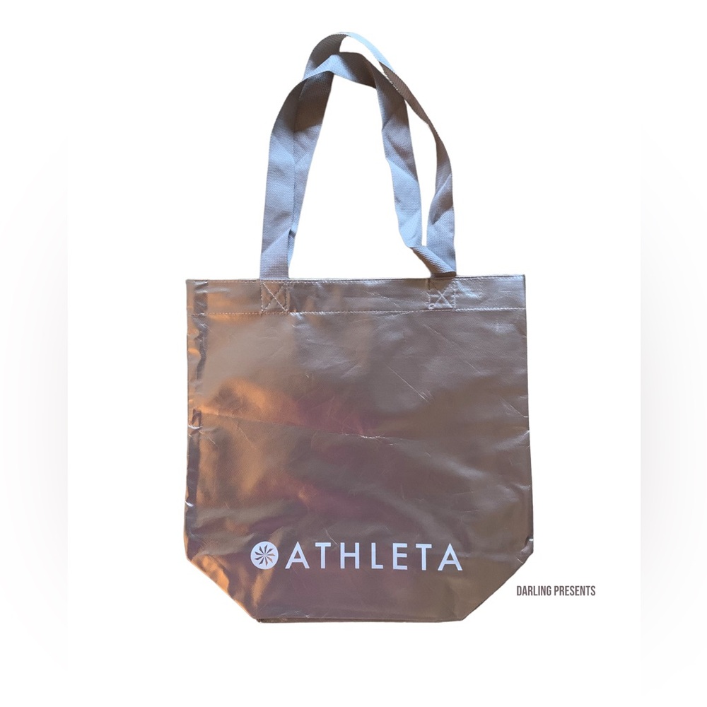 Athleta Tote Bag Women Color Silver Size 17 X 17